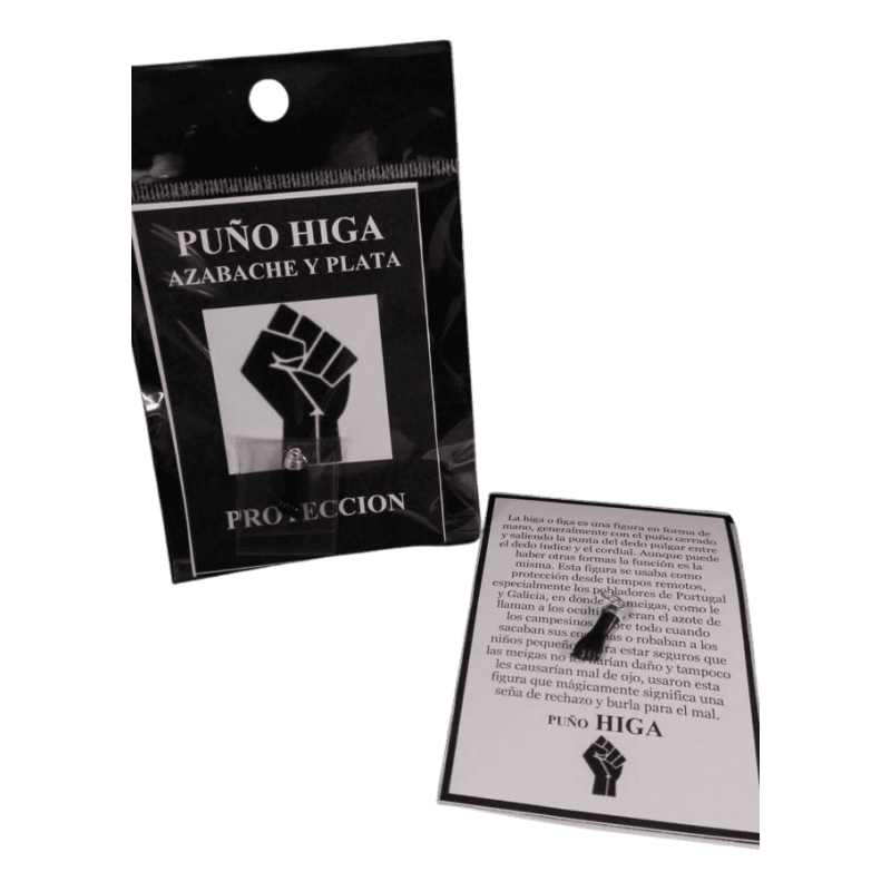 Puño Higa de Azabache y Plata