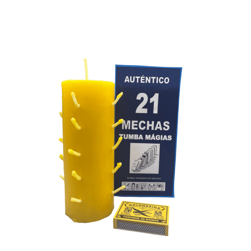 Autentico Velon 21 Mechas Amarillo