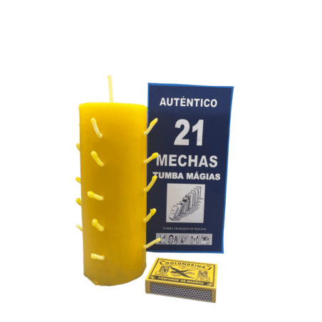 Autentico Velon 21 Mechas Amarillo