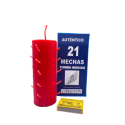 Velon 21 Mechas Rojo