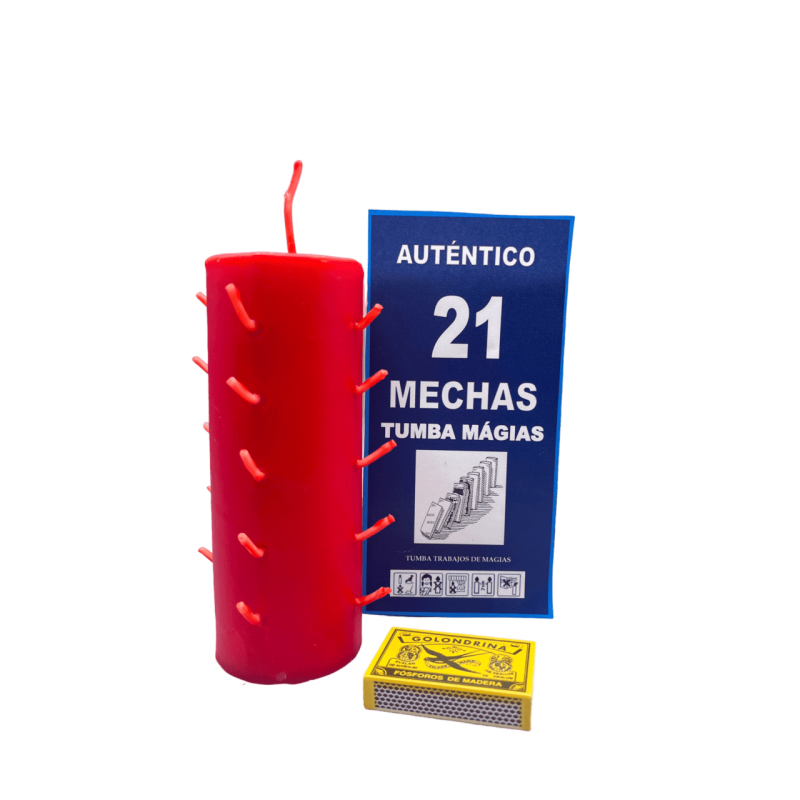 Velon 21 Mechas Rojo
