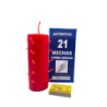 Velon 21 Mechas Rojo