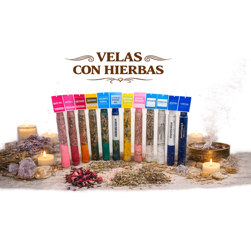 Vela con Hierbas para peticiones Decídete ya