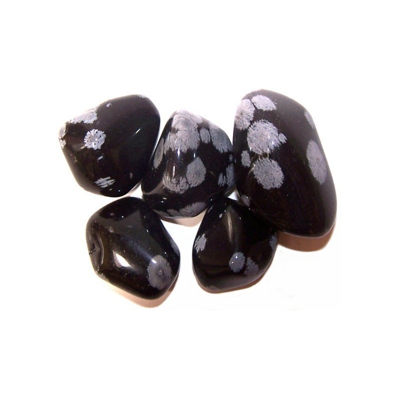 L Tumble Stones - Obsidiana Copo de Nieve