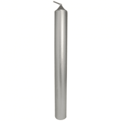 Vela Plateada 20 cm