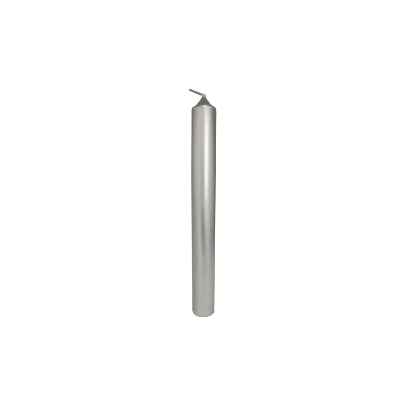 Vela Plateada 20 cm