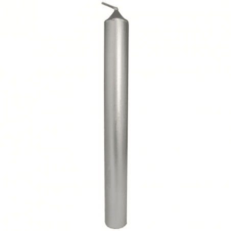 Vela Plateada 20 cm