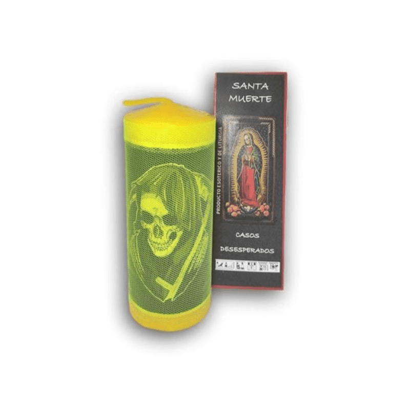 Velón Preparado Santa Muerte Amarillo