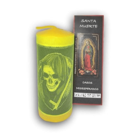 Velón Preparado Santa Muerte Amarillo