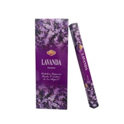 Incienso Hexagonal Lavanda
