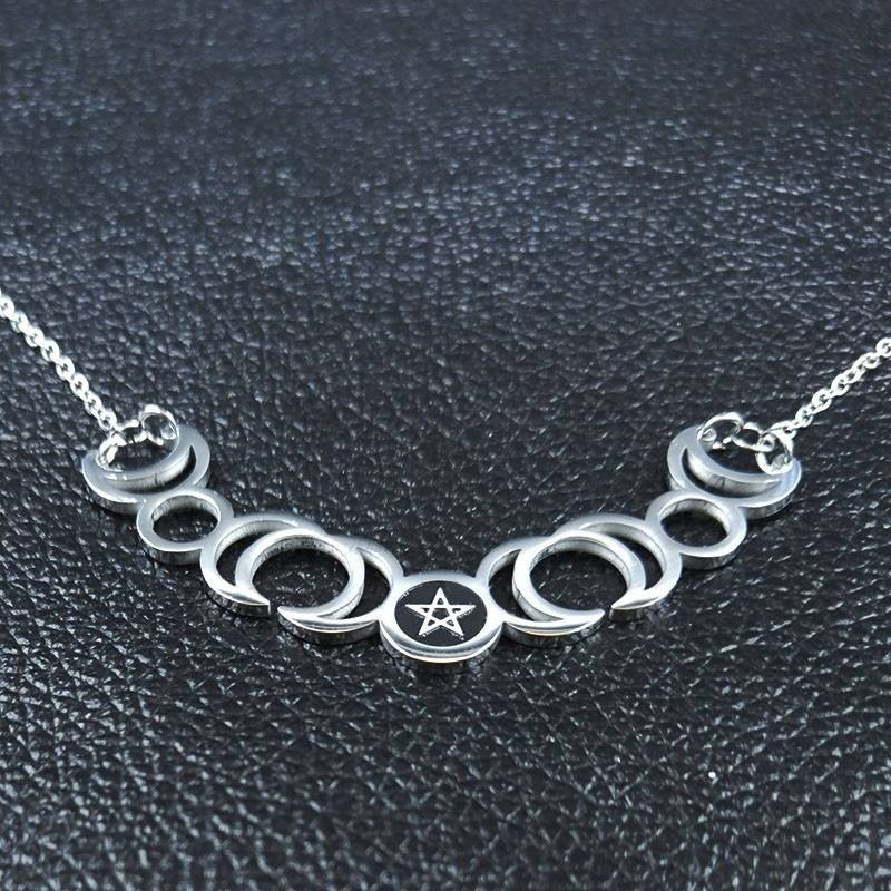 Gargantilla Wicca Triple Diosa