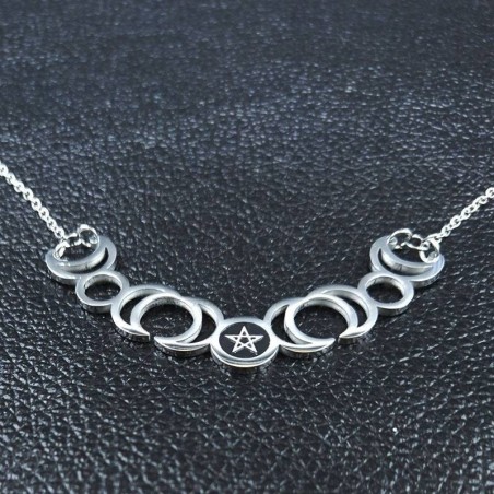 Gargantilla Wicca Triple Diosa