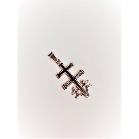 Cruz de Caravaca en Acero Bizantino