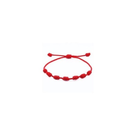 Pulsera de 7 Nudos Roja