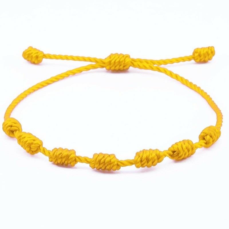 Pulsera de 7 Nudos Amarilla