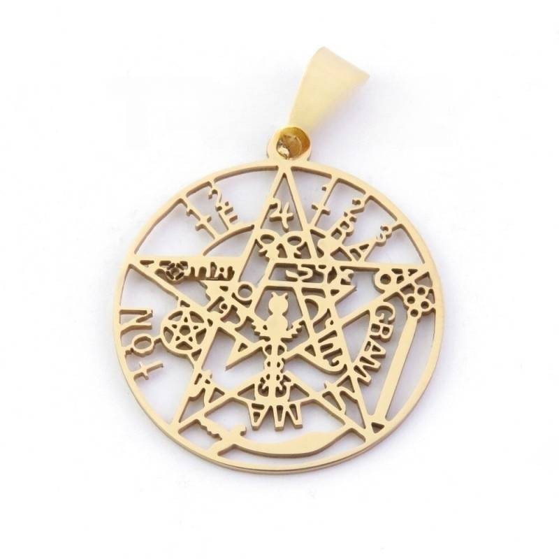 Tetragramatón de Acero Dorado