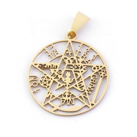 Tetragramatón de Acero Dorado
