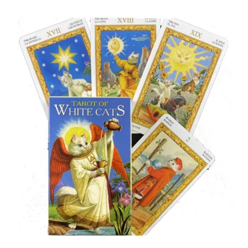 Tarot White Cats · Inglés