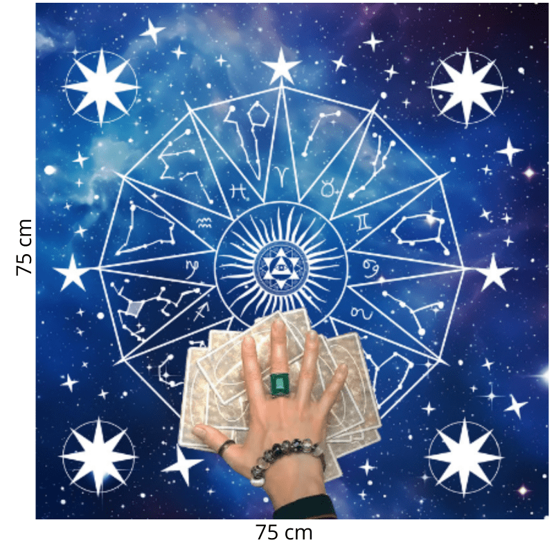 Tapete de Tarot Constelaciones · Azul