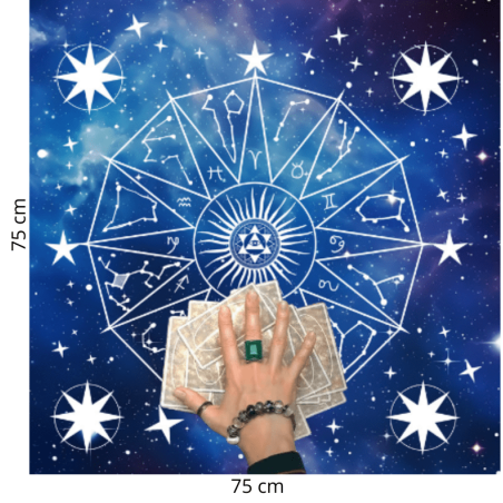 Tapete de Tarot Constelaciones · Azul