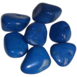L Tumble Stones - Howlite Azul