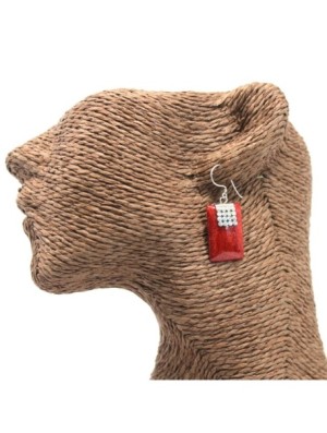 Pendientes de plata y coral...