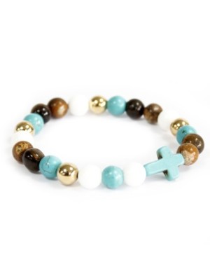 Turquoise Cross / Perlas...