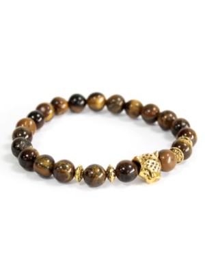 Tigre dorado / Ojo de tigre - Pulsera de piedras preciosas