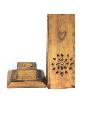 Love Peace Joy Smoke Tower - Papdi Wood