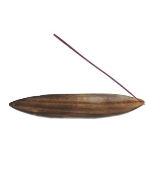 Arty Incense Boat - Mango wood