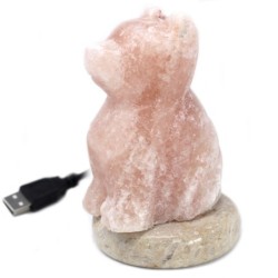 Lámpara de sal USB - Perro