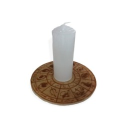 Tablero astrológico para rituales en cera 22 cm