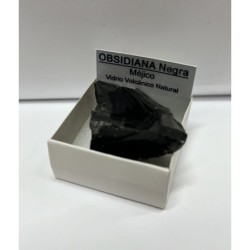 PIEDRA en bruto, natural OBSIDIANA NEGRA