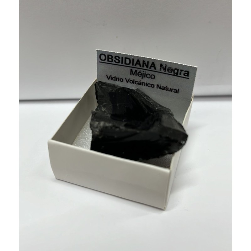 PIEDRA en bruto, natural OBSIDIANA NEGRA