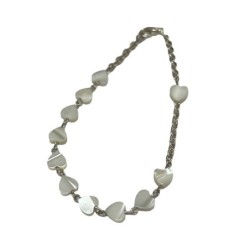 Pulsera corazón blanco