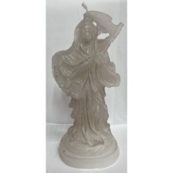 VELAS  SAN LA MUERTE Blanca 23 cm