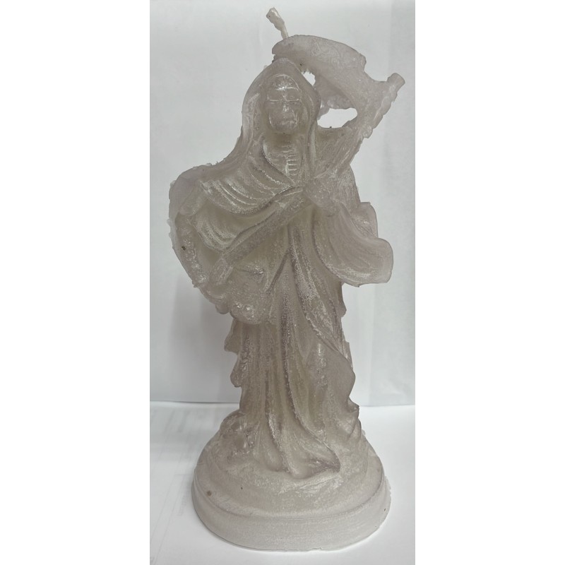 VELAS  SAN LA MUERTE Blanca 23 cm