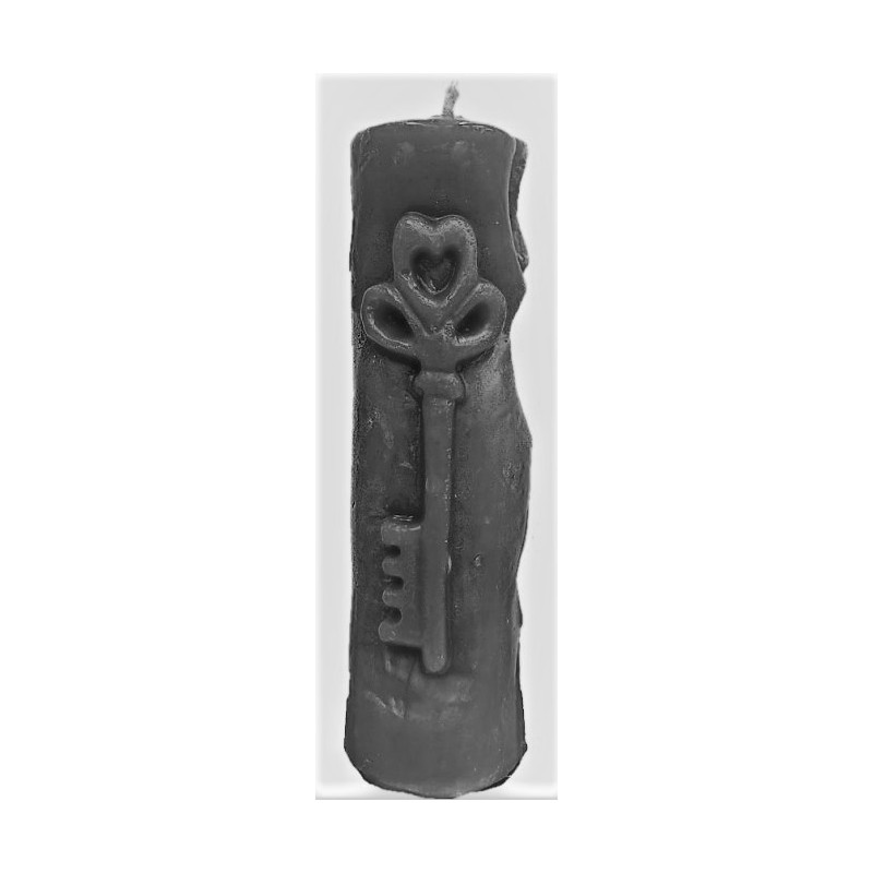 VELA TALLADA LLAVE Negra