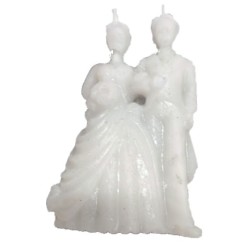 VELAS  PAREJITA BLANCA mini