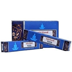 INCIENSO SPIRITUAL YOGA (agarbati) Caja con 12 paquetes de 15 gm .