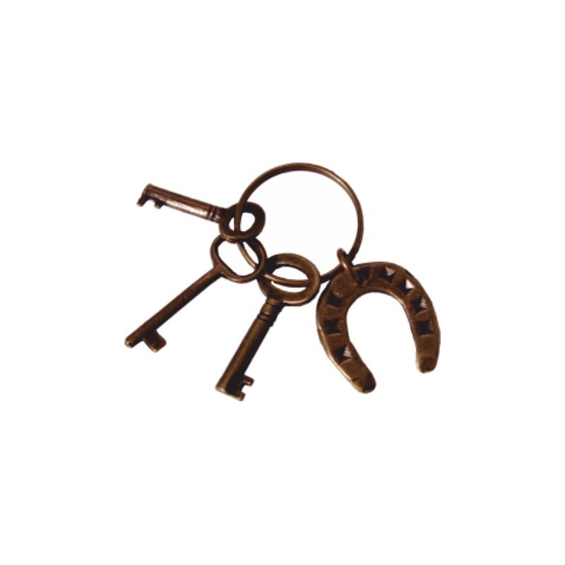 Llavero amuleto llaves y  Herradura (Completo, preparado y ritualizado  suerte