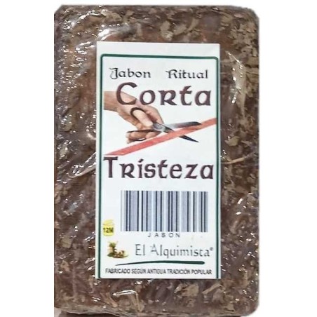 JABON CORTA TRISTEZA con hierbas y aceites hecho a mano