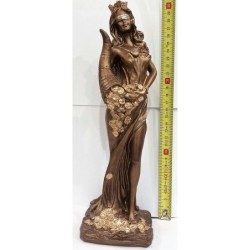 Diosa de la Fortuna 30 cm Dorada escayola