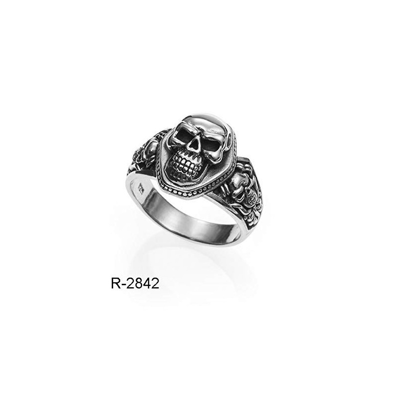 Anillo Plata Calavera San La Muerte, Fabricado en España Plata Maciza (22)