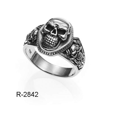 Anillo Plata Calavera San La Muerte, Fabricado en España Plata Maciza (22)