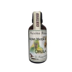 Aceite ORULA ( Altar Mayor) 50 ml.  para santería, y Rituales