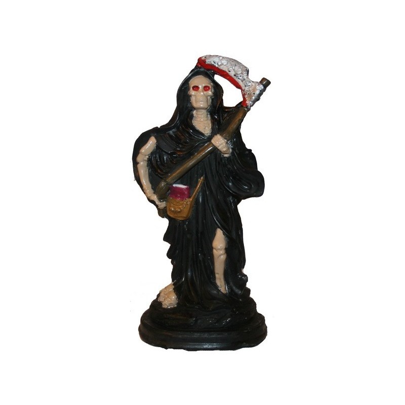 IMAGEN  SAN LA MUERTE negra 24 cm