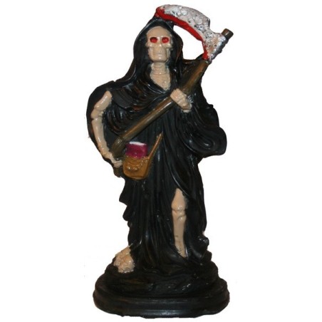 IMAGEN  SAN LA MUERTE negra 24 cm