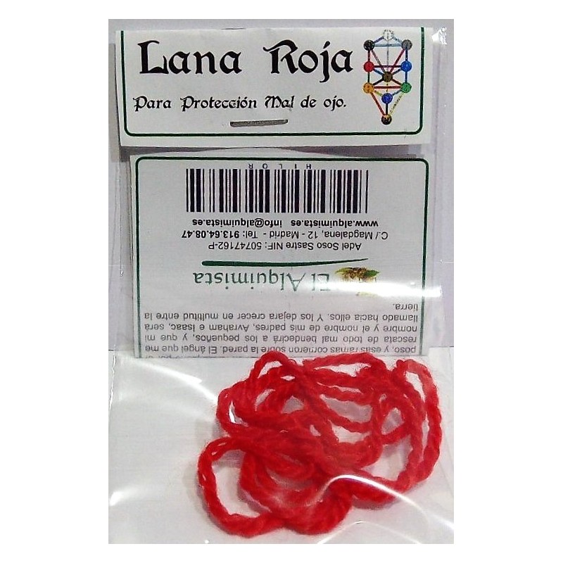 lana Hilo Rojo ( KABBALAH) protección mal de ojo