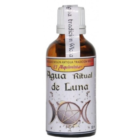 AGUA DE LUNA (producto wicca Certificado) con piedra Luna